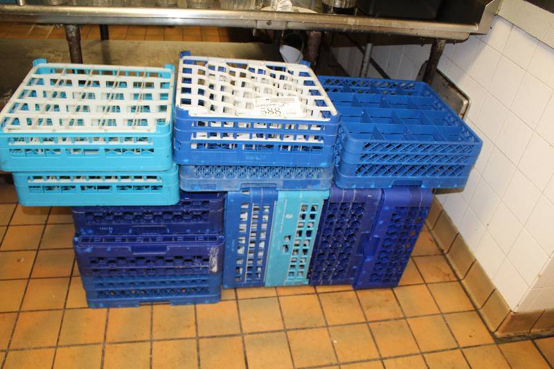 lot 588 image: Lot of (Approximately 10) Plastic Food Service Wash Trays