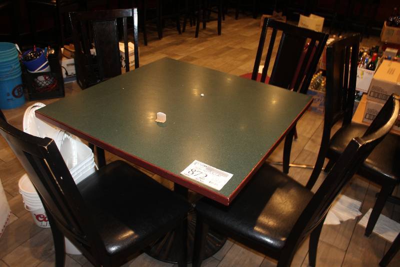 lot 872 image: Lot of (5) Furniture Including 1) Table AND 4) Chairs