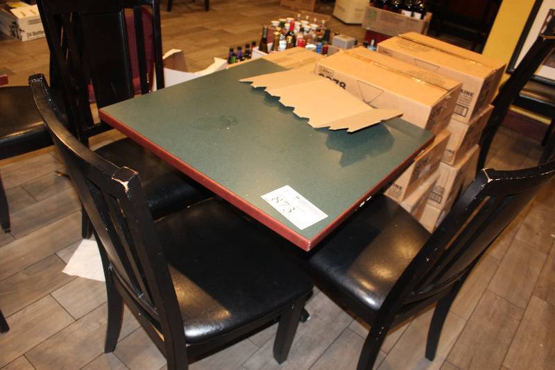 lot 873 image: Lot of (5) Furniture Including 1) Table AND 4) Chairs
