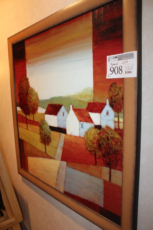 lot 908 image: Framed Wall Art