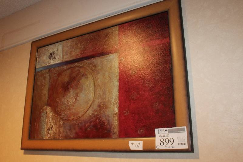 lot 899 image: Framed Wall Art