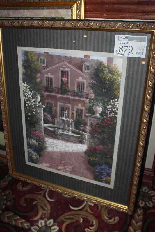 lot 879 image: Framed Wall Art