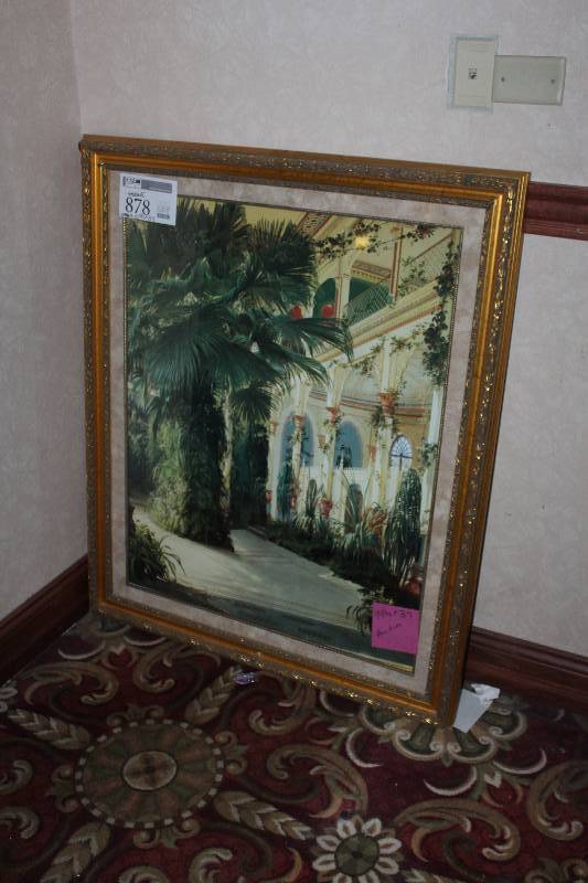 lot 878 image: Framed Wall Art