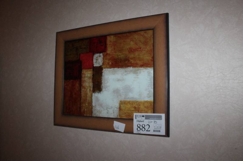 lot 882 image: Framed Wall Art