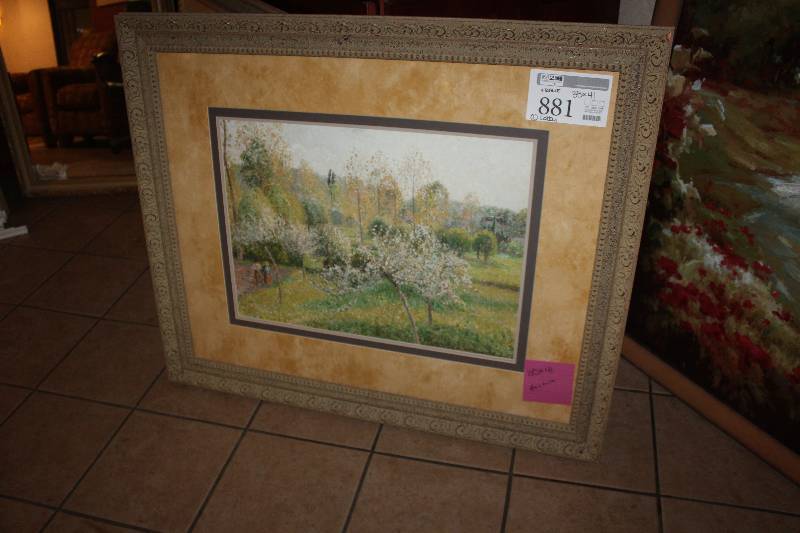 lot 881 image: Framed Wall Art