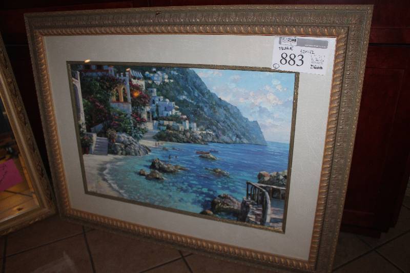 lot 883 image: Framed Wall Art