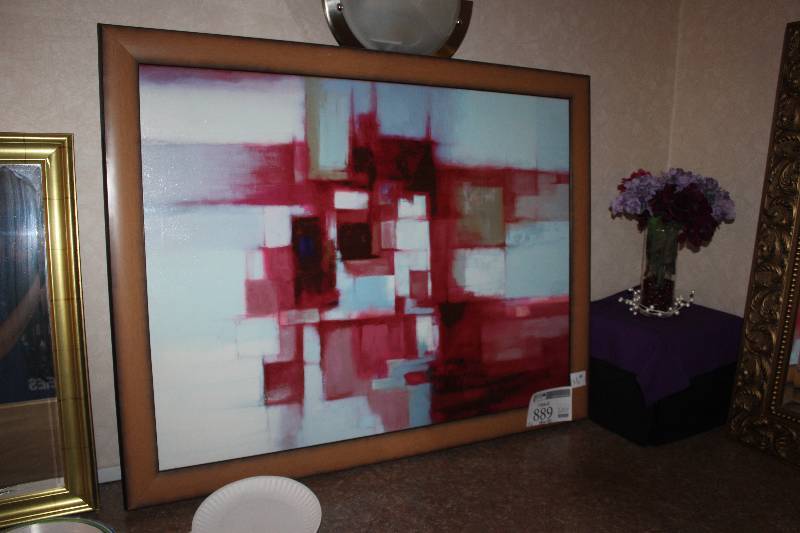 lot 889 image: Framed Wall Art