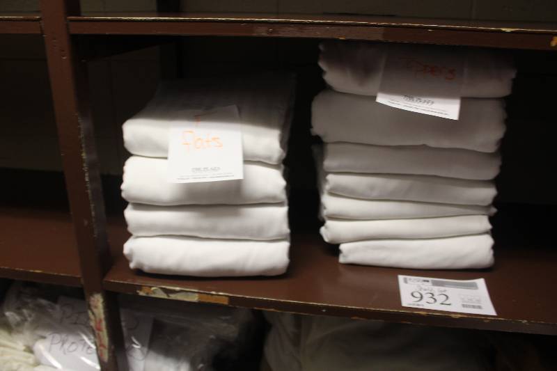 lot 932 image: Shelf Lot of Linens Including Full Flats, Toppers