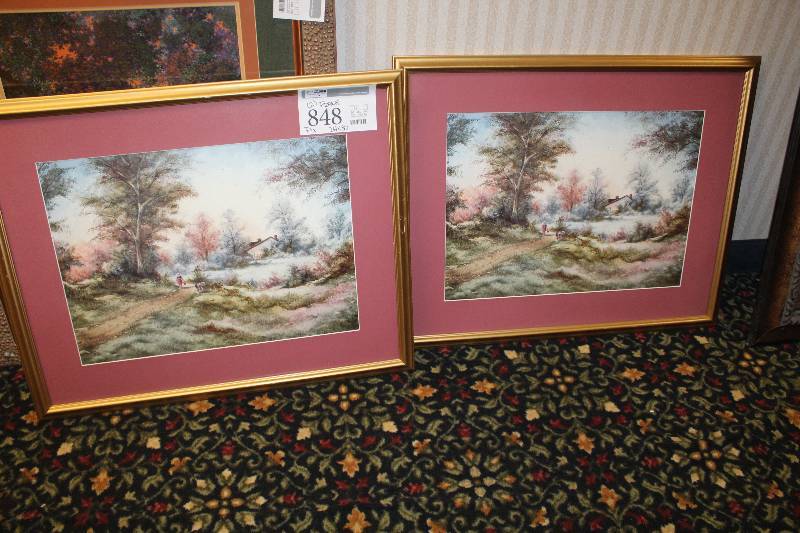 lot 848 image: Lot of (2) Framed Wall Art