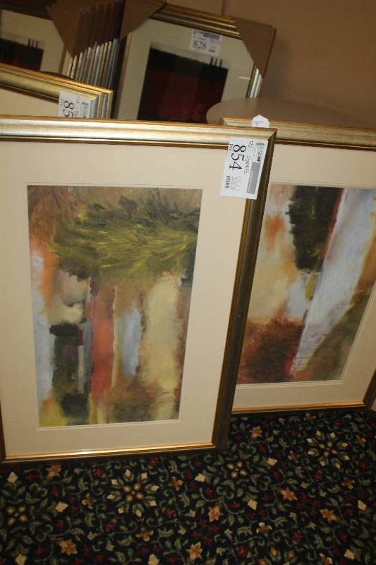 lot 854 image: Lot of (2) Framed Wall Art