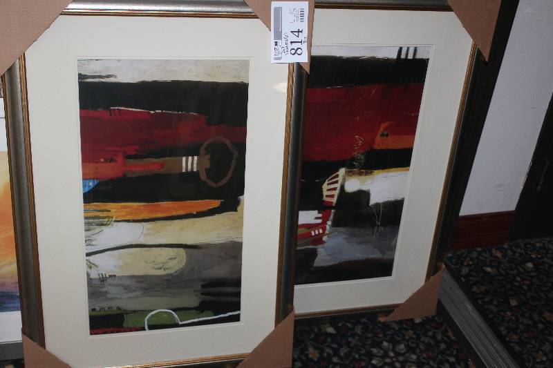 lot 814 image: Lot of (2) Framed Wall Art