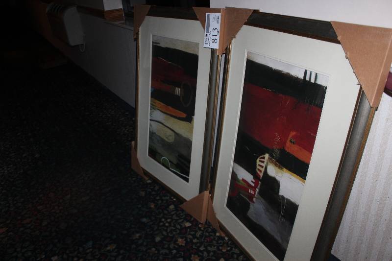 lot 813 image: Lot of (2) Framed Wall Art