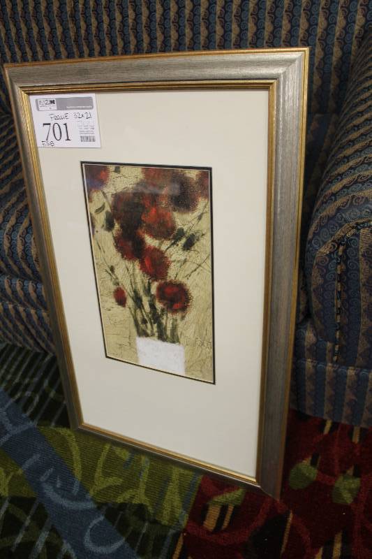 lot 701 image: Framed Wall Art