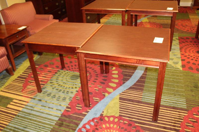 lot 662 image: Lot of (2) 34in. Square Tables