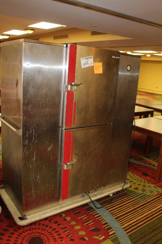 lot 695 image: Carter-Hoffmann NSF Wheeled Stainless Steel Hot Box
