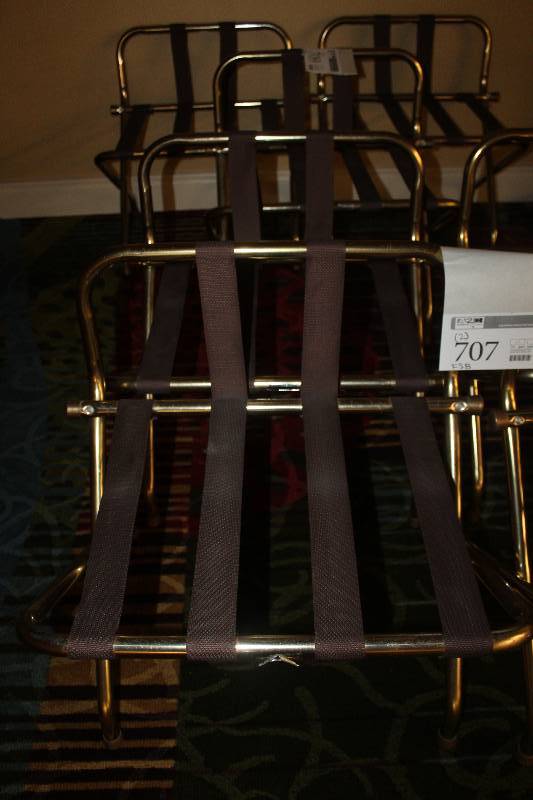 lot 707 image: Lot of (2) Luggage Racks
