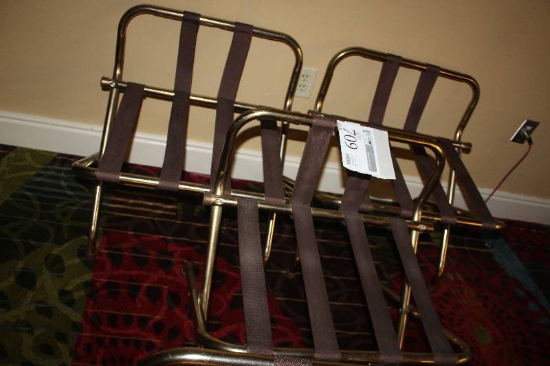 lot 709 image: Lot of (3) Luggage Racks