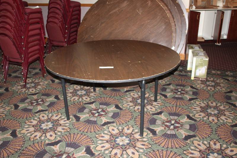 lot 731 image: Lot of (2) 60in. Round Tables