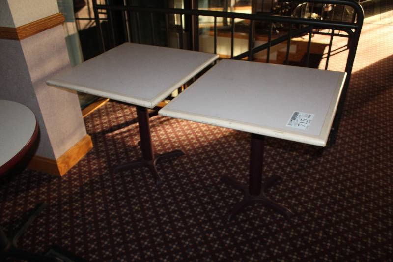 lot 715 image: Lot of (2) Square Tables