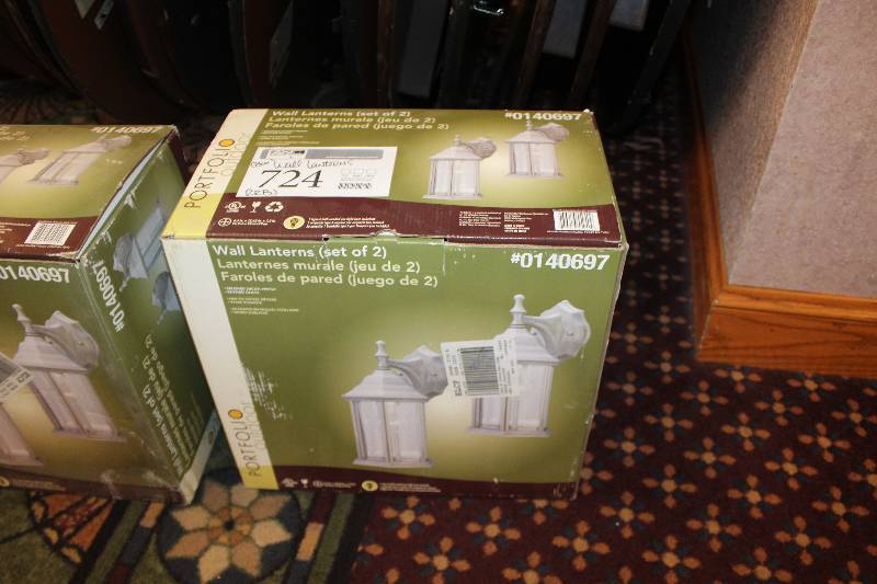 lot 724 image: Portfolio Wall Lanterns, Set of 2