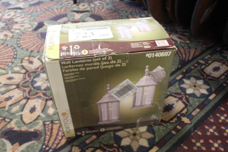 lot 723 image: Portfolio Wall Lanterns, Set of 2