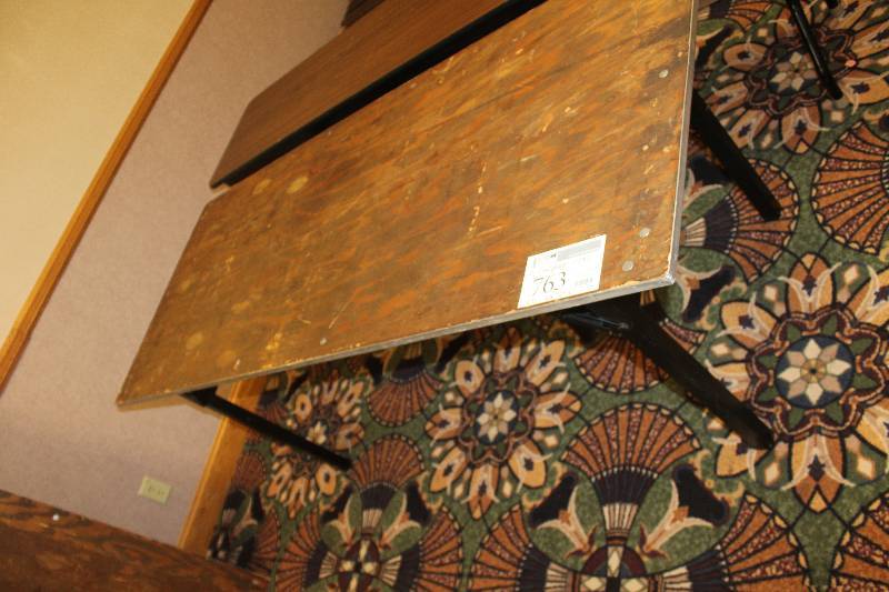 lot 763 image: Lot of (4) Folding Conference Tables