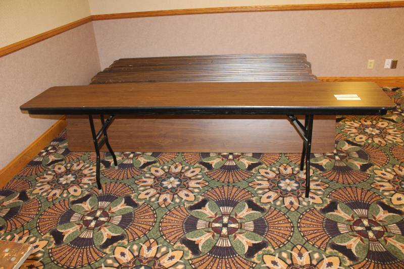 lot 756 image: Lot of (4) Folding Speaker Tables