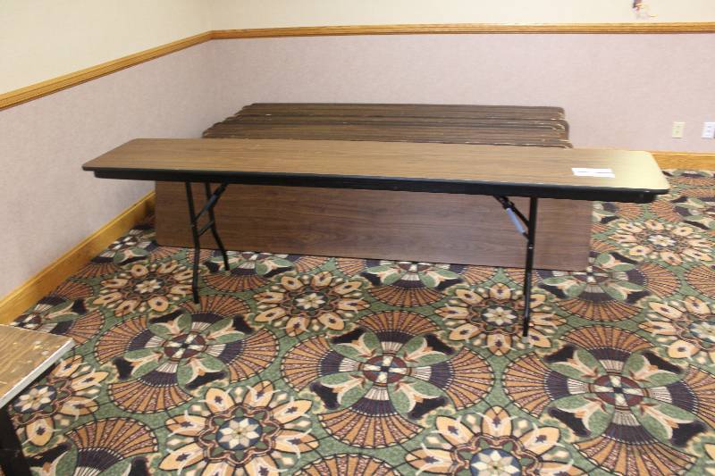 lot 758 image: Lot of (4) Folding Speaker Tables
