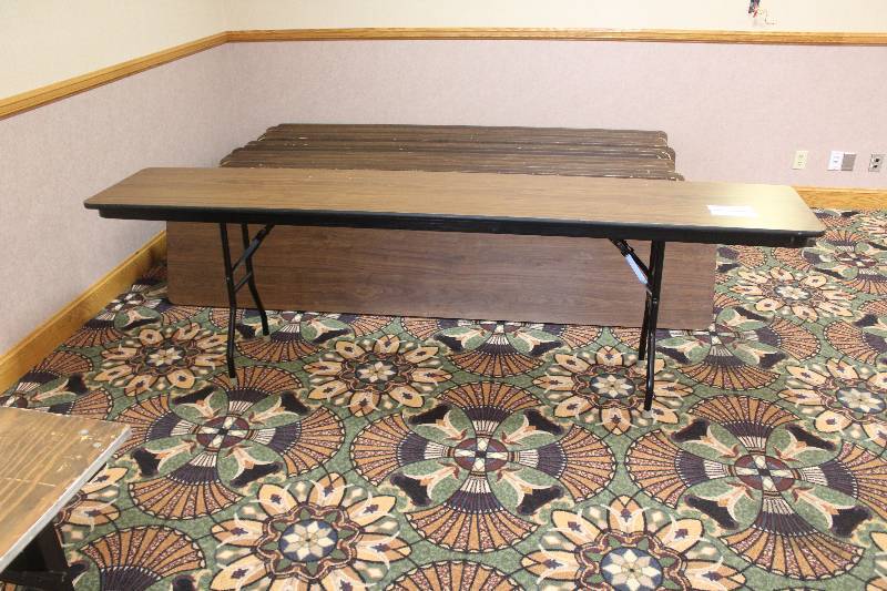 lot 760 image: Lot of (4) Folding Speaker Tables