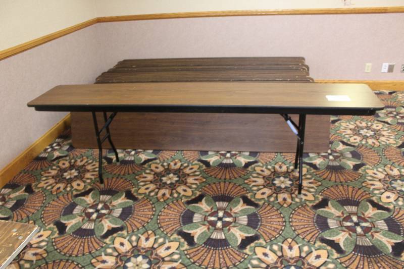 lot 762 image: Lot of (2) Folding Speaker Tables