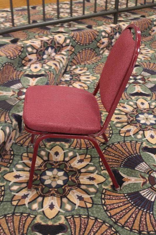 lot 755 image: Lot of (10) Padded Dining Chairs