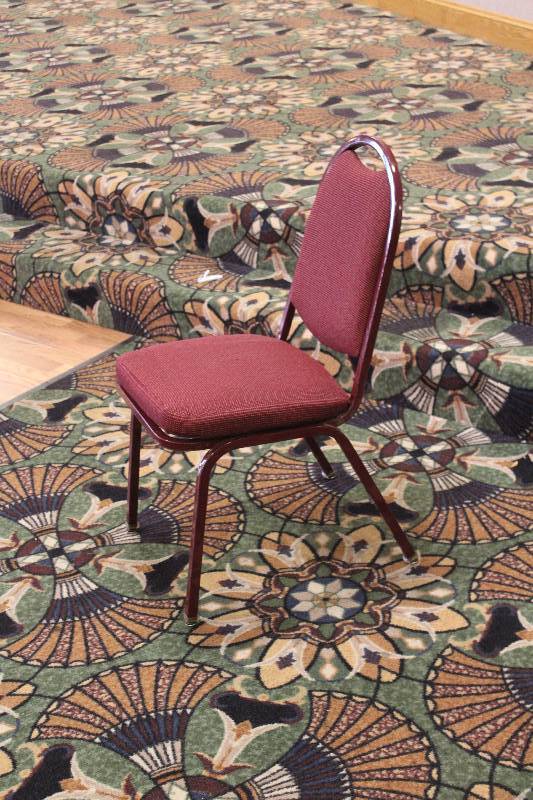 lot 746 image: Lot of (10) Padded Dining Chairs