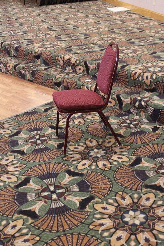 lot 737 image: Lot of (10) Padded Dining Chairs
