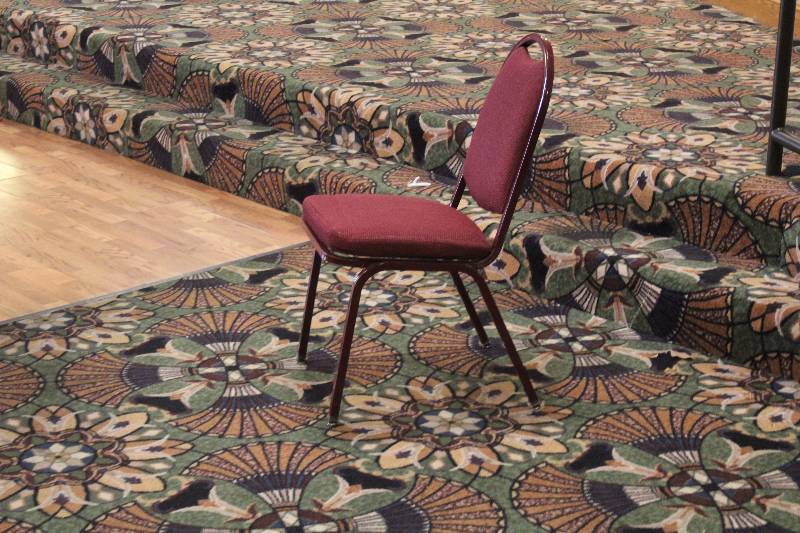 lot 736 image: Lot of (10) Padded Dining Chairs