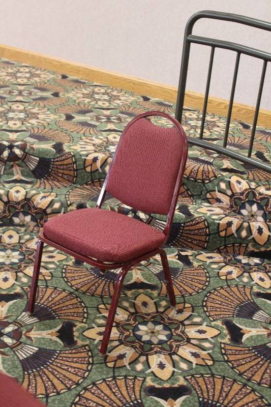 lot 745 image: Lot of (10) Padded Dining Chairs
