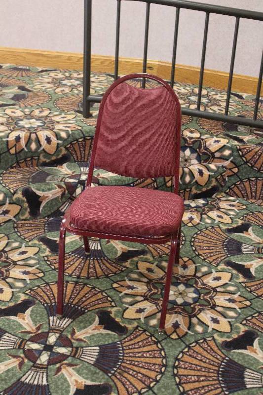 lot 748 image: Lot of (10) Padded Dining Chairs