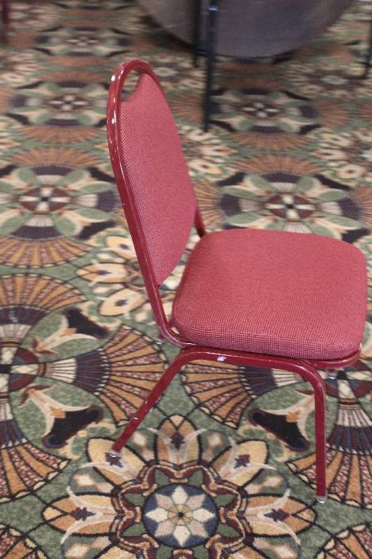 lot 750 image: Lot of (10) Padded Dining Chairs