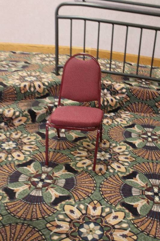 lot 749 image: Lot of (10) Padded Dining Chairs