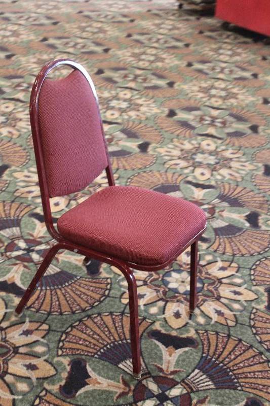 lot 744 image: Lot of (10) Padded Dining Chairs