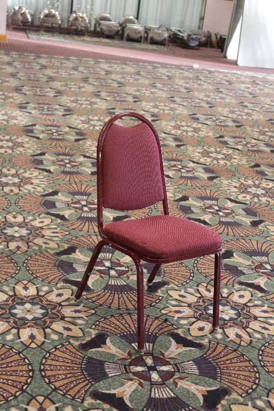 lot 739 image: Lot of (10) Padded Dining Chairs