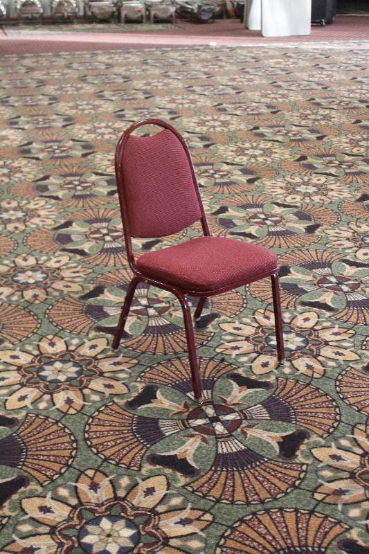 lot 743 image: Lot of (10) Padded Dining Chairs