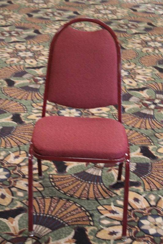 lot 751 image: Lot of (10) Padded Dining Chairs
