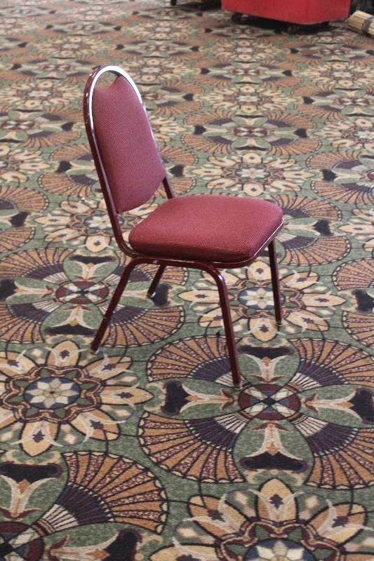 lot 741 image: Lot of (10) Padded Dining Chairs