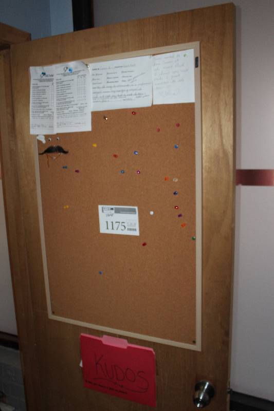 lot 1175 image: Wall Mount Push Pin Board