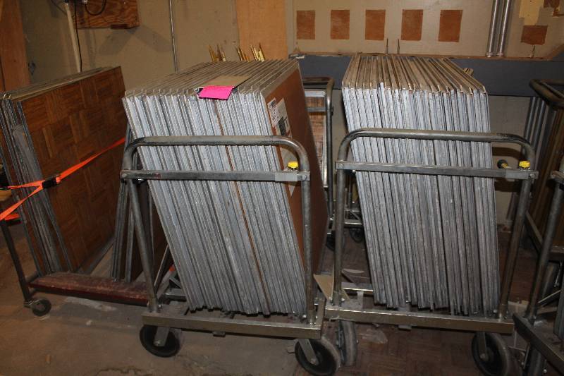 lot 965 image: Lot of (3) Portable Dance Floor & Carts