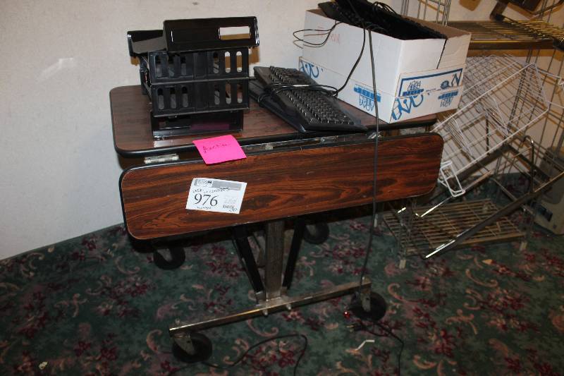 lot 976 image: Rolling Desk & Contents