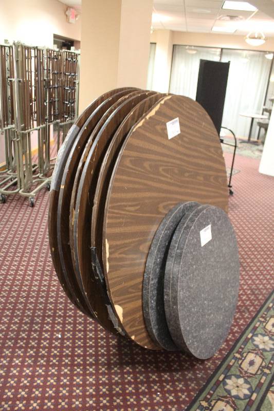 lot 1005 image: Lot of (6) 60in. Round Tables