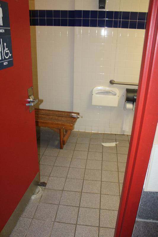 lot 1043 image: Bench, Towel Dispensers