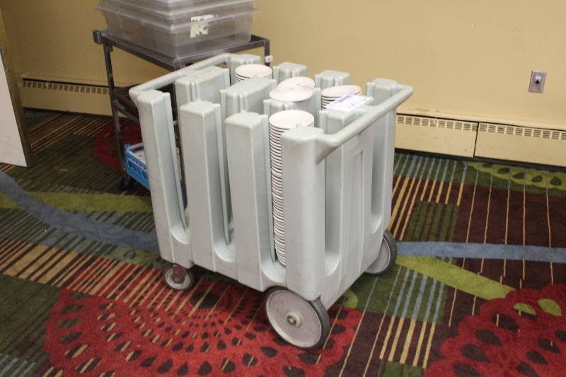 lot 1061 image: Lot of 5in. Plates w Cart
