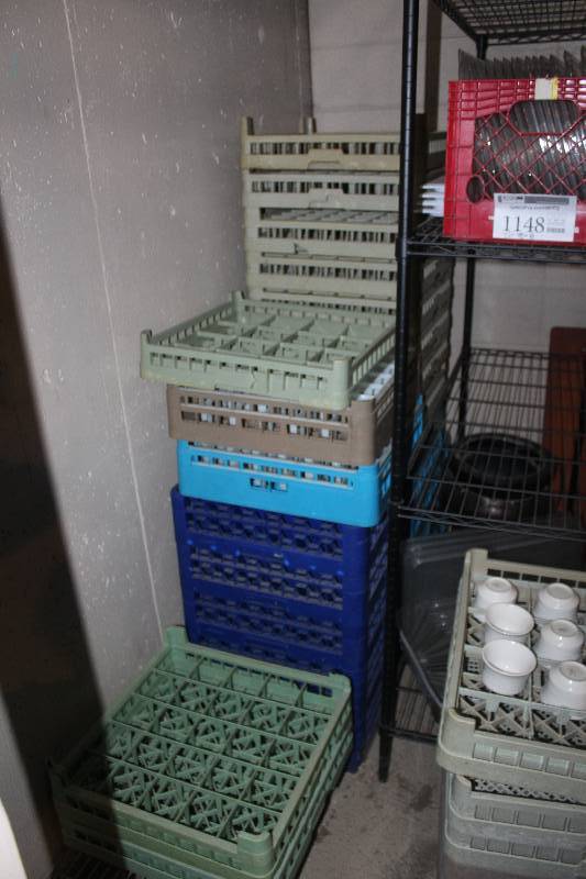 lot 1149 image: Lot of (20) Commercial Glass Wash Trays